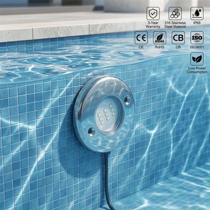 Corrosion-resistant Pool Lights For Saltwater Environments